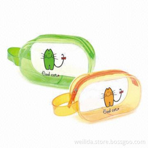 Clear PVC Cosmetic Bags, Made of 0.5mm PVC Material